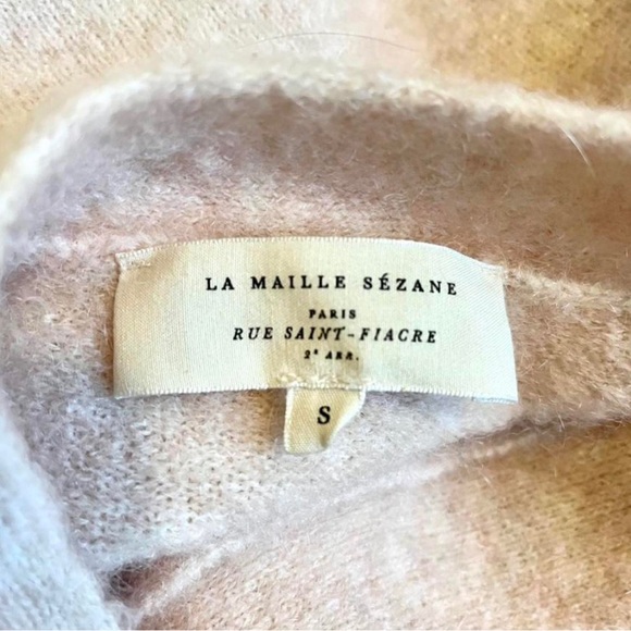 Sezane Cream Sweater with Bow Detail - Picture 3 of 3